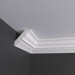 Large Egg and Dart Plaster Cornice Coving - 3m 1