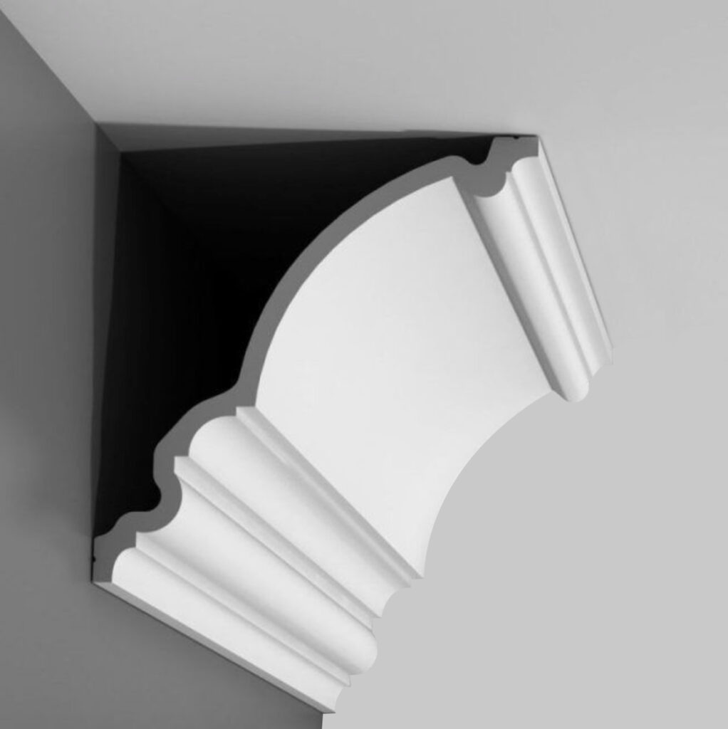 C836 Large External Plastic Lightweight Cornice Coving – 2m